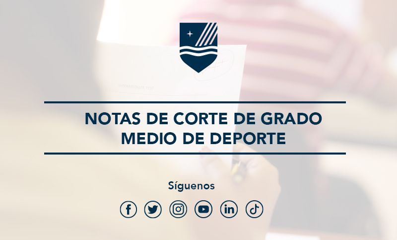 Notas de corte de Grado Medio de Deporte
