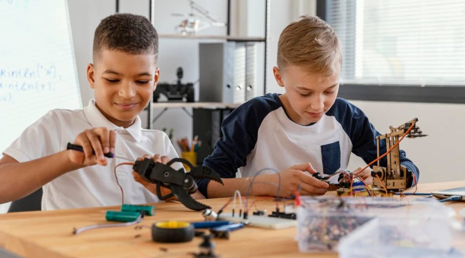 Imagen de un robot educativo